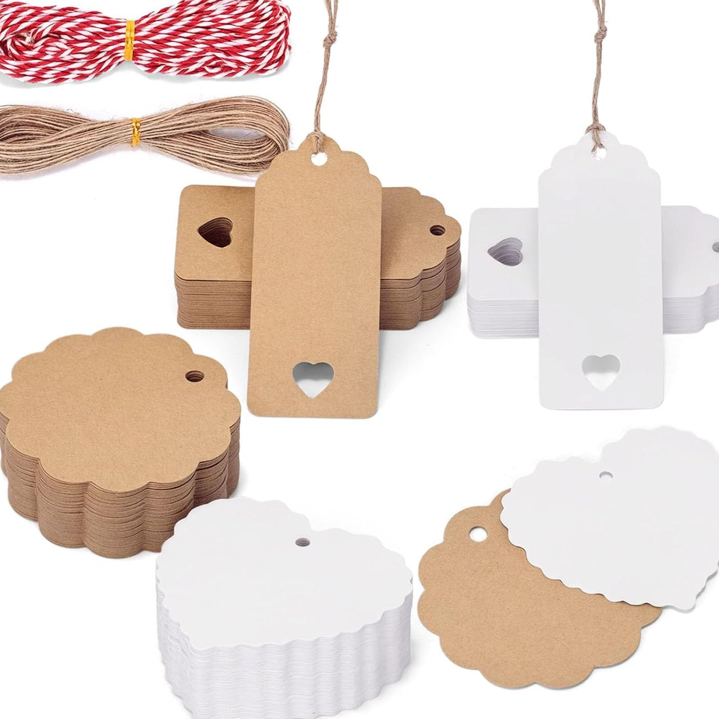 Gift Tag Set Black Hexagon product photo
