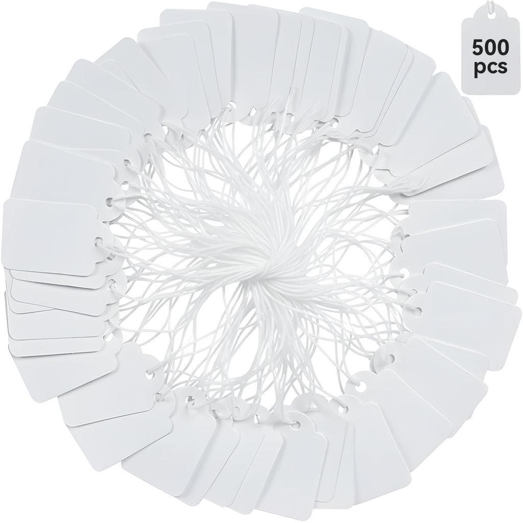 MacDonald DataPulse Gift Wrap Co. Classic Gift Tags White