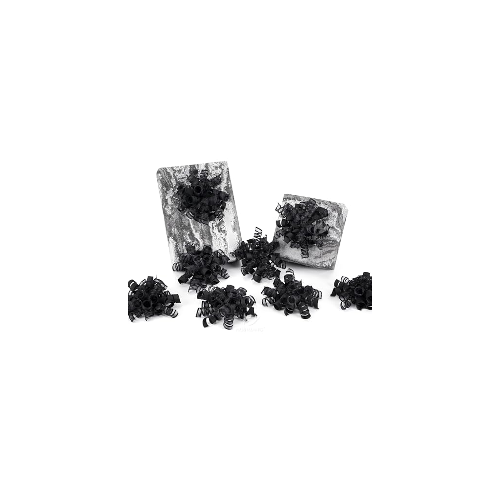 MacDonald DataPulse Gift Wrap Co. Compact Ribbon Bows Black