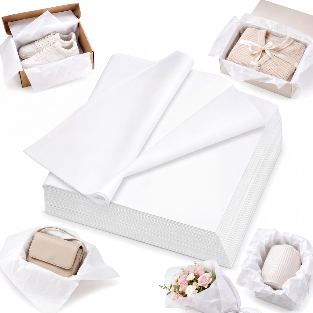 MacDonald DataPulse Gift Wrap Co. Premium Kraft Paper White